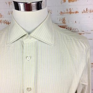 Luigi Borelli Napoli Mens Luxury Dress Shirt 17.5